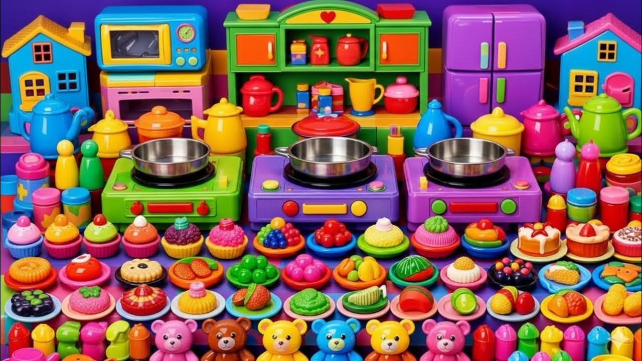 6 Minutes Satisfying with UnboxingHello Kitty Sanrio Modern Kitchen Set |Tiny ASMR Kitchen Pink Set
