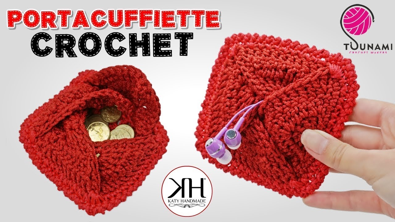 TUTORIAL UNCINETTO - PORTACUFFIETTE/PORTAMONETE CROCHET