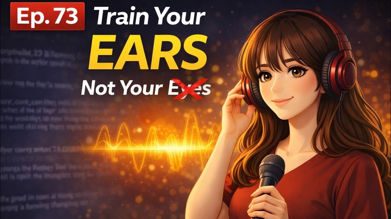 Train Your Ears, Not Eyes / Real life English / Koala English Podcast