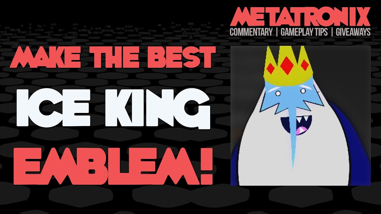EMBLEM HOW TO: ICE KING of Adventure Time! (Black Ops 2 Emblem Editor Tutorial)