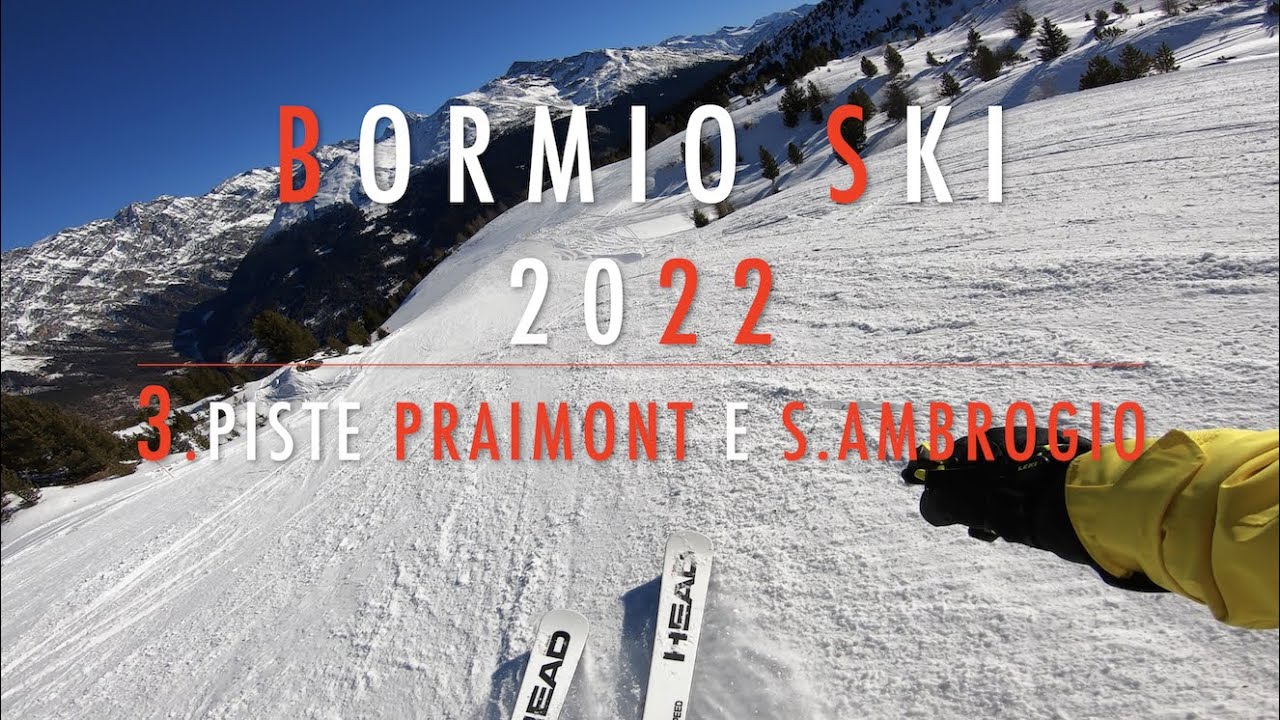 4K 🔴 Bormio Ski 🔴 Day 2 🔴 3. Piste Praimont e S.Ambrogio (rosse) x2 🔴 9.2.2022