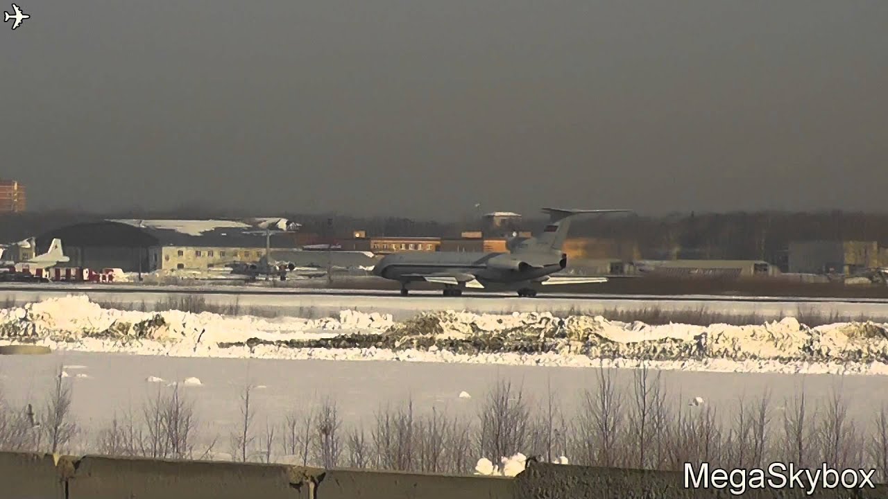 Tupolev Tu-154B-2 RA-85571 at Moscow-Chkalovsky (CKL/UUMU) take off and landing