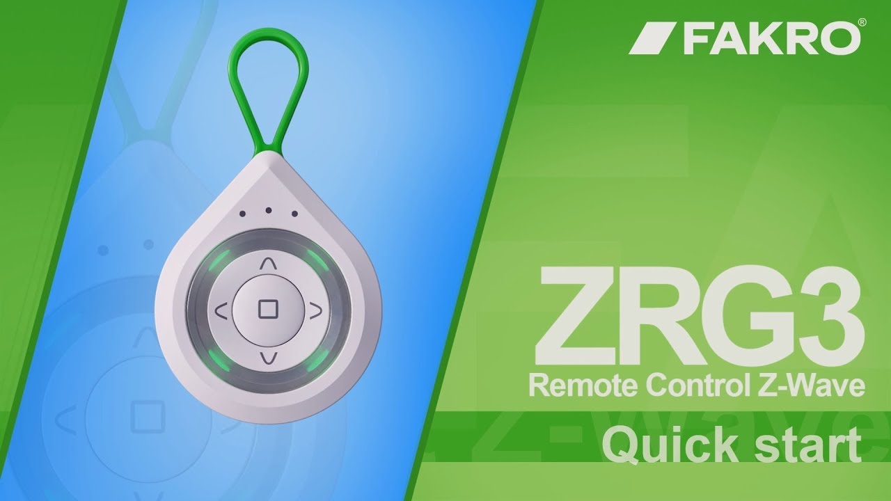 FAKRO ZRG3 Remote control Z-Wave - quick start