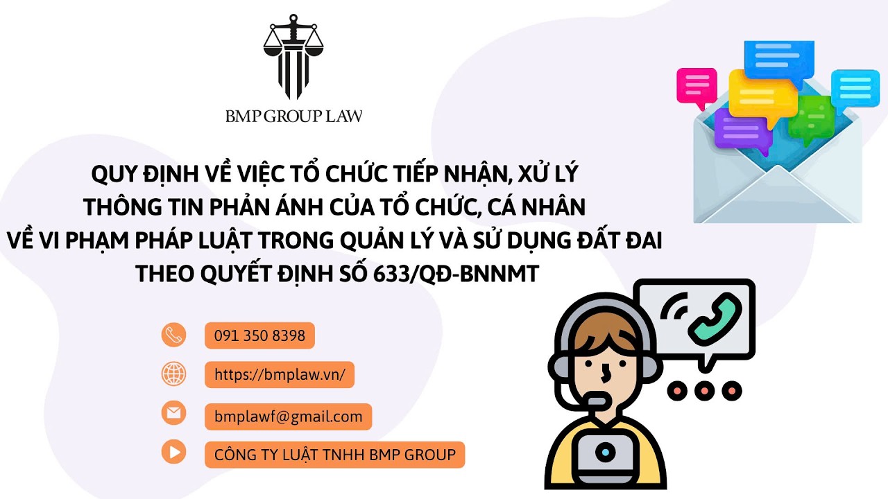 MỚI - QUY ĐỊNH TỔ CHỨC, CÁ NHÂN PHẢN ÁNH VỀ VI PHẠM PHÁP LUẬT TRONG QUẢN LÝ VÀ SỬ DỤNG ĐẤT ĐAI