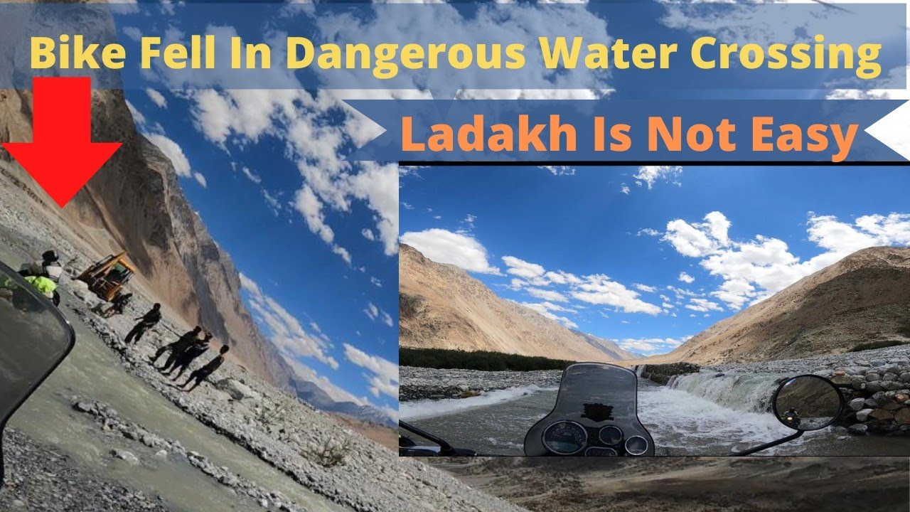 Accident In One Of The Deadliest Water Crossings Of Ladakh || Dangerous Ladakh Water Crossing | Ep-7