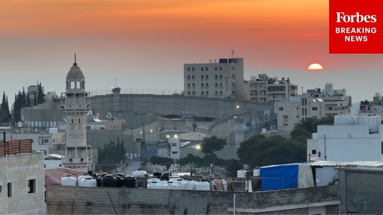 Iranian Missiles Fly Over Bethlehem Toward Israel As Air Raid Sirens Blare