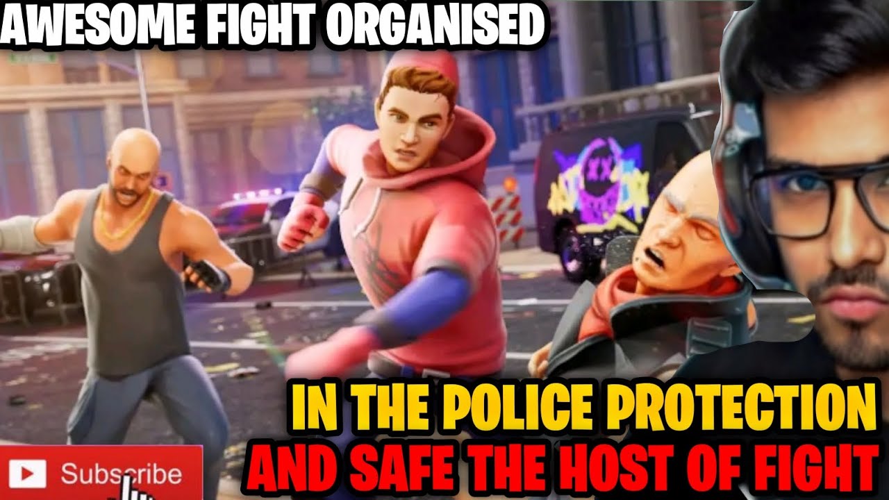 AWESOME FIGHT ORGANISED IN THE POLICE PROTECTION AND SAFE THE HOST OF FIGHT|#mrrajyt #technogamerz |