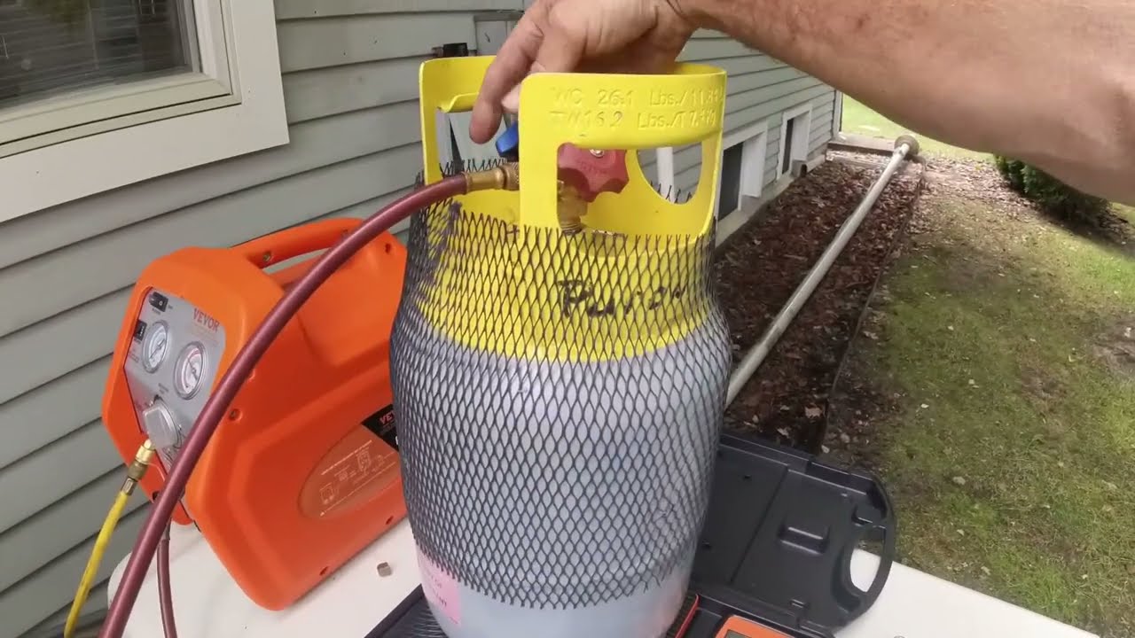 Check It Out Vevor Portable 3/4 HP Refrigerant Recovery Machine And Scale Review