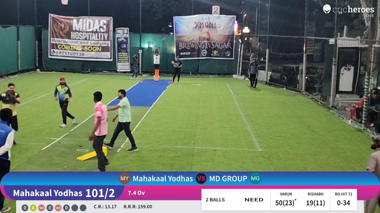 MD GROUP vs Mahakaal Yodhas live cricket match | MAKRONIA PREMIER LEAGUE 2.0 live - yorker turf Sag