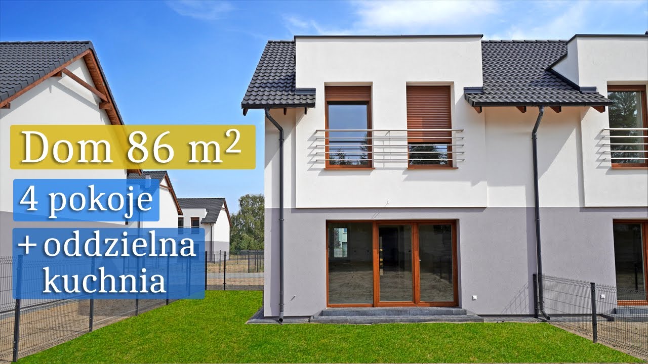 Oglądamy DOM 86 m2 dla rodziny na sprzedaż! ODDZIELNA kuchnia, 4 pokoje! Osiedle Miętowa Park Poznań