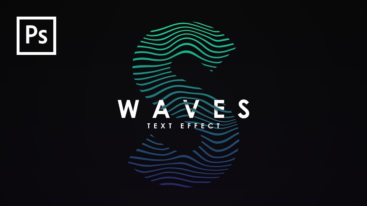 Cara Membuat Desain Waves Text Effect dg Photoshop - Photoshop Tutorial Indonesia