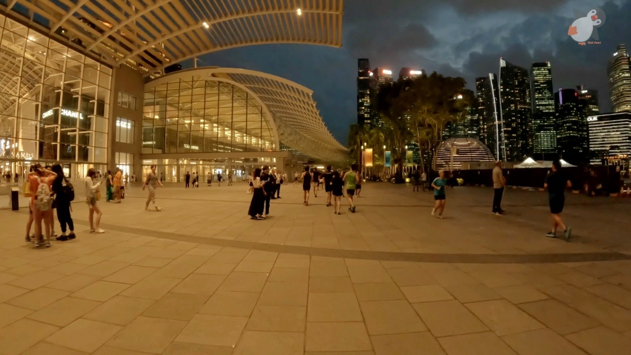 SINGAPORE Marina Bay NIGHT Walking Tour