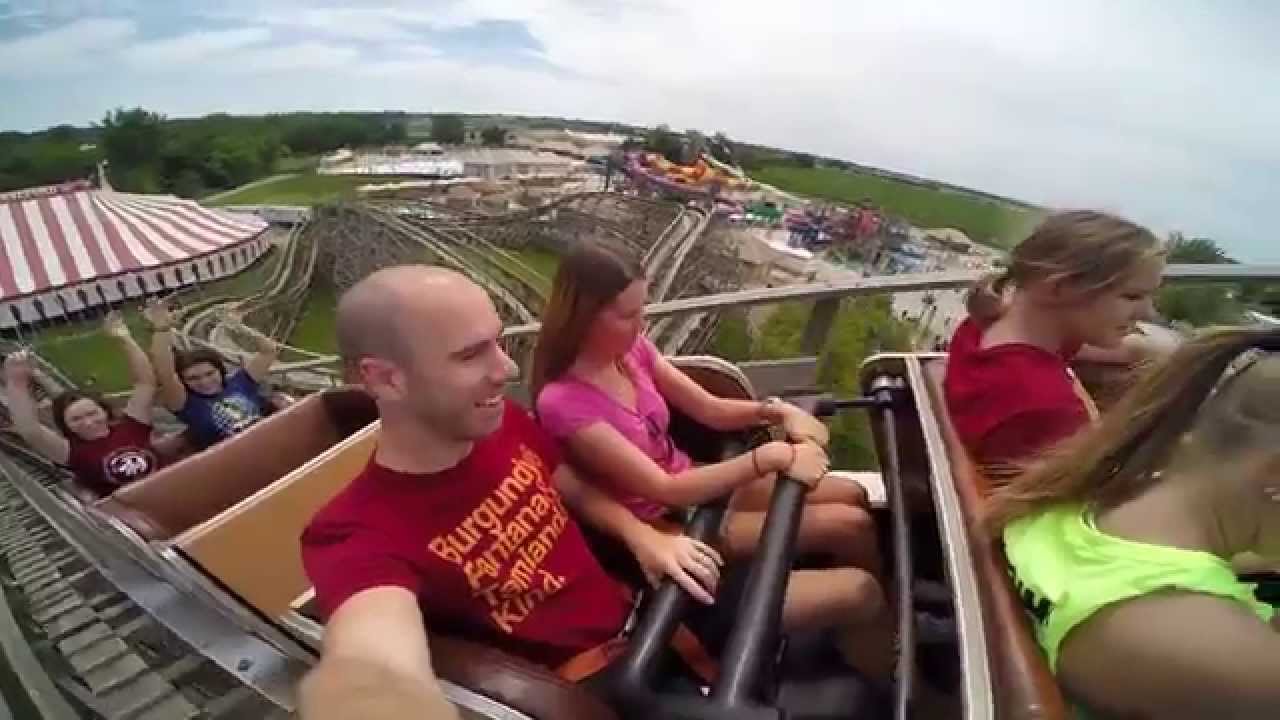 Riding Roller Coasters At AdventureLand - Altoona, Iowa