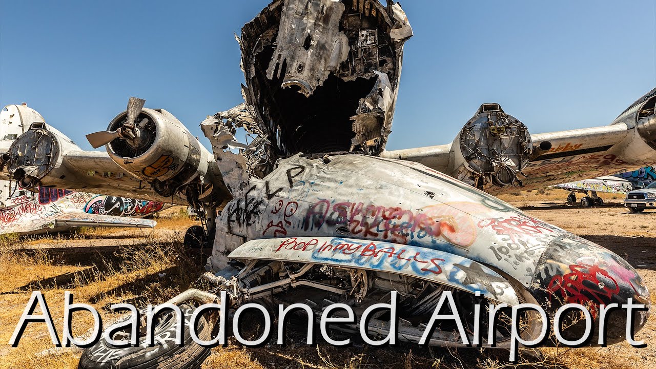 Abandoned Arizona Airport the Gila Airport with 8 Abandoned Planes in the Desert