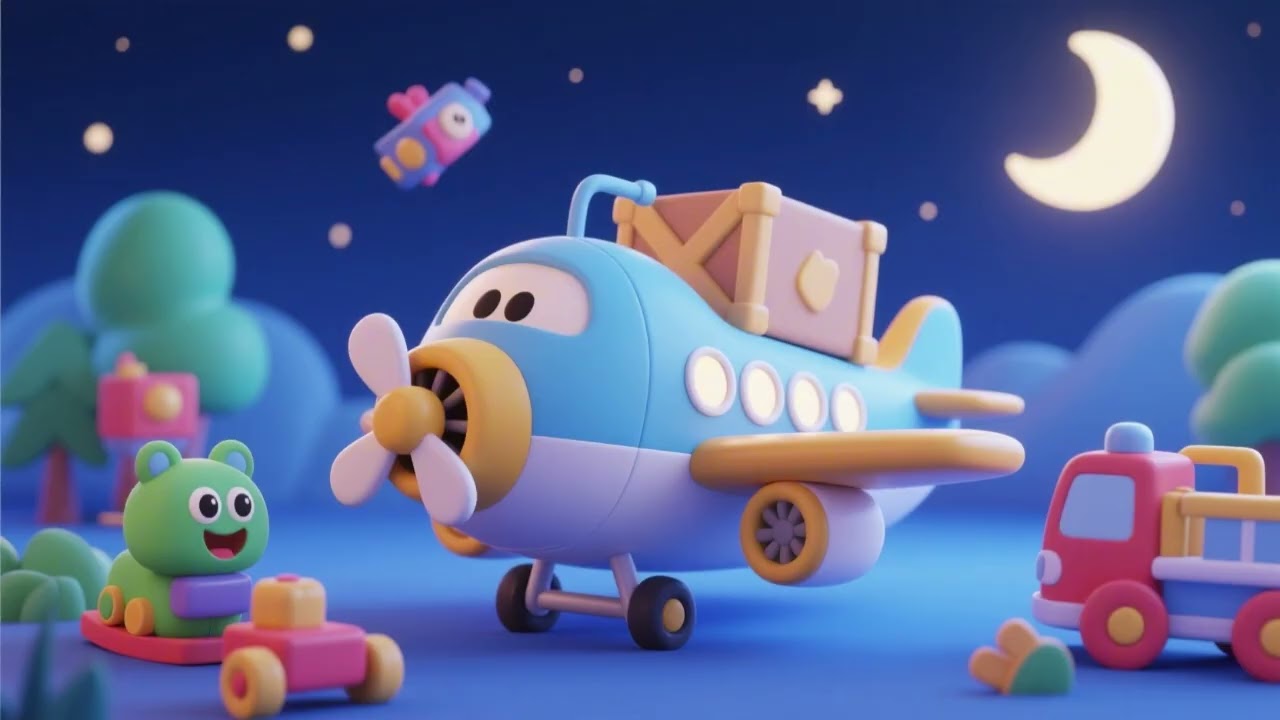 Goodnight Toys Cargo Plane ✈️🌙 | Gentle Bedtime Lullaby for Kids