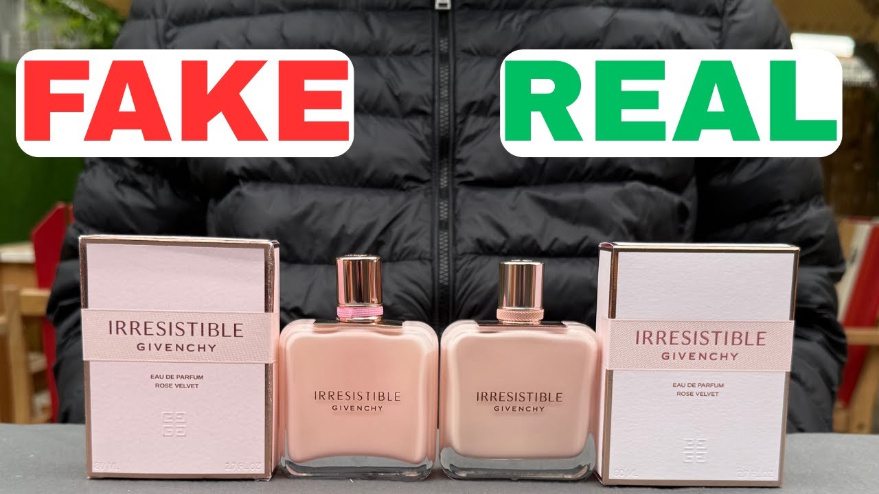 Fake vs Real Givenchy Irresistible Rose Velvet Perfume