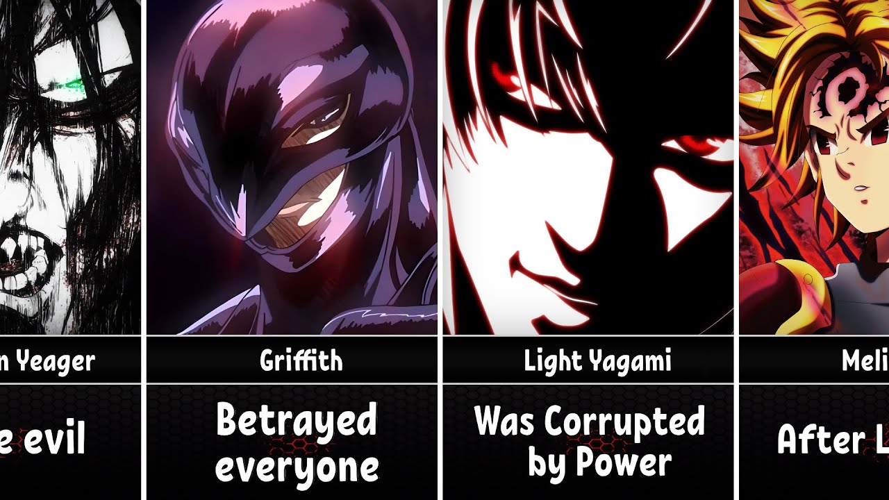 Anime Heroes Who Turned into Villains