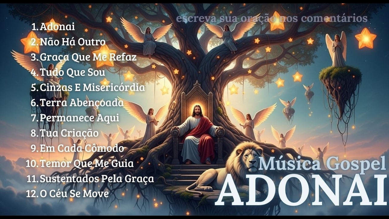 ADONAI | 1 HORA DE MÚSICA GOSPEL 2026, Melhores Louvores, Hinos Evangélicos Com Letra