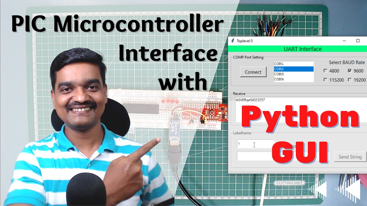Interface Python Tkinter GUI With PIC Microcontroller