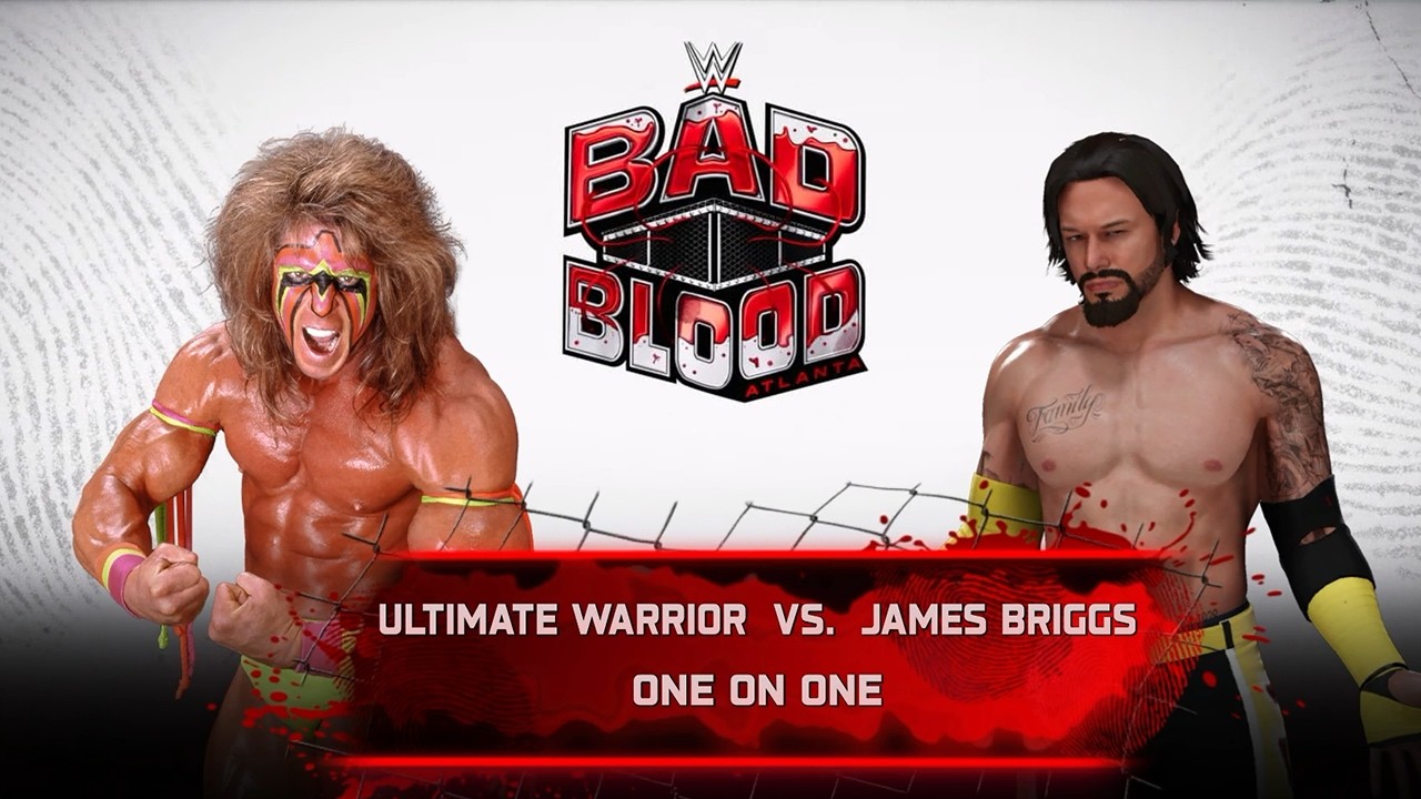WWE 2k25 | The Ultimate Warrior vs My Wrestler James Briggs