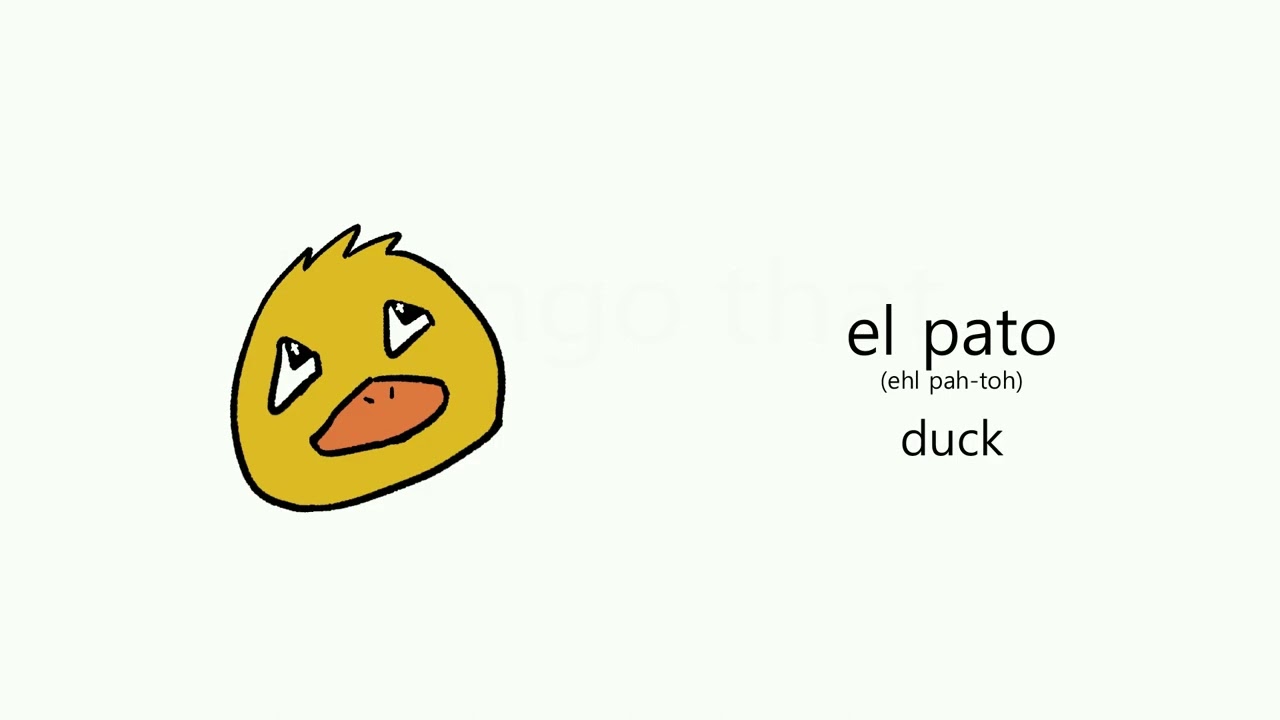 Animals In Spanish And English Learn Vocabulary With Pictures - Language Bingo