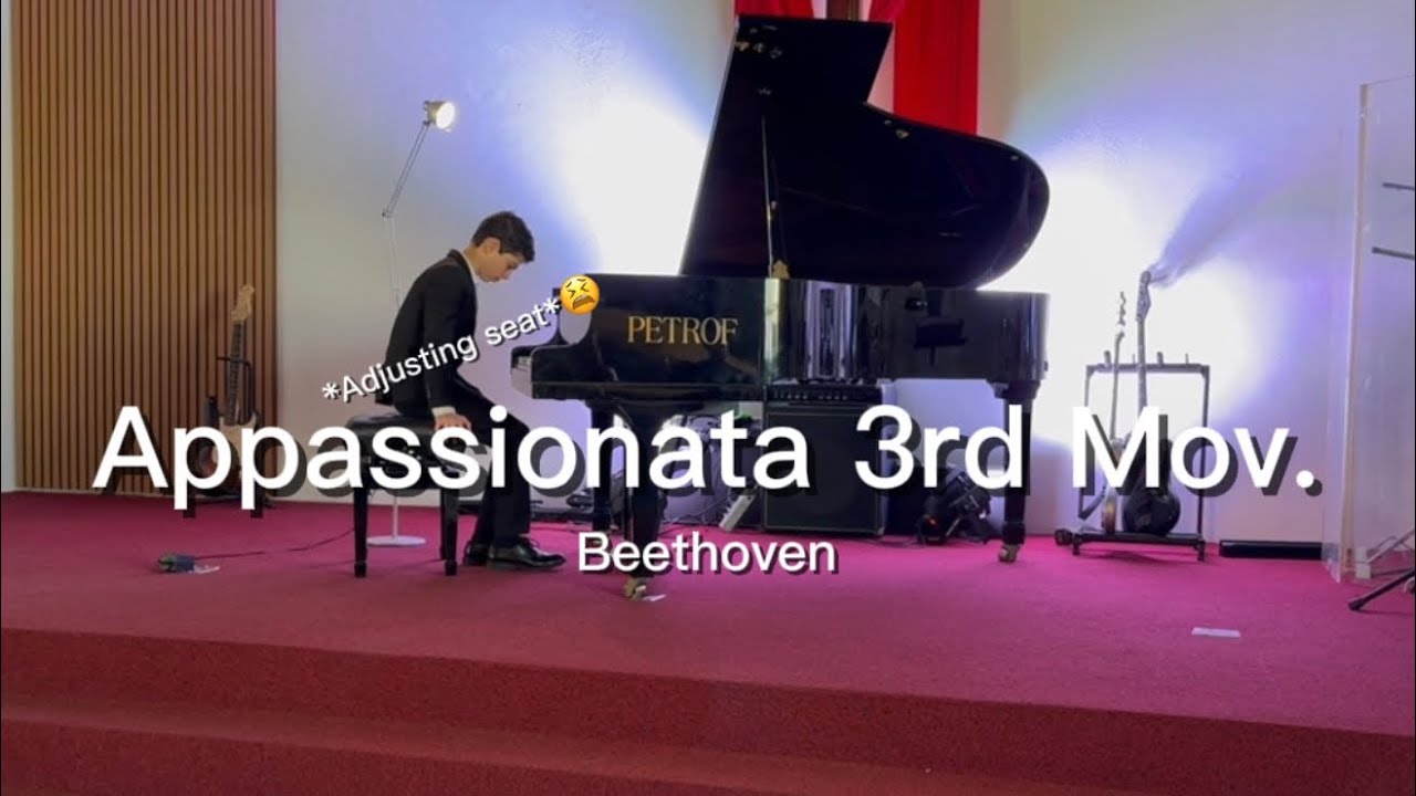11 Year old pianist attempts Beethoven’s relentless Appassionata 3rd movement at competition 