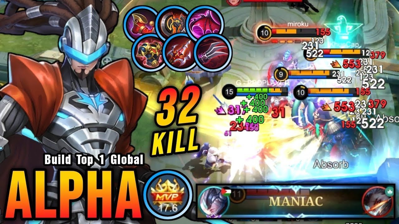 Alpha LEGEND  Aggressive Play!! - Build Top 1 Global Alpha _MLBB