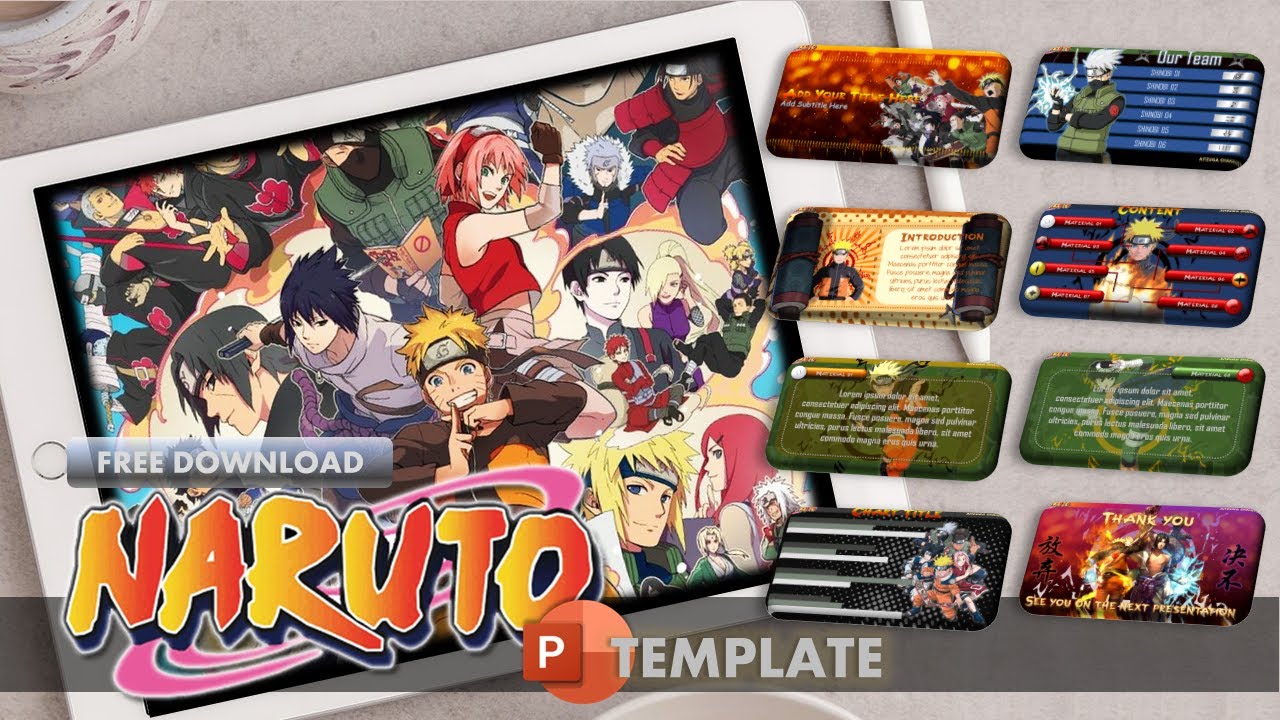 NARUTO inspired PowerPoint Template | aitzuga kun