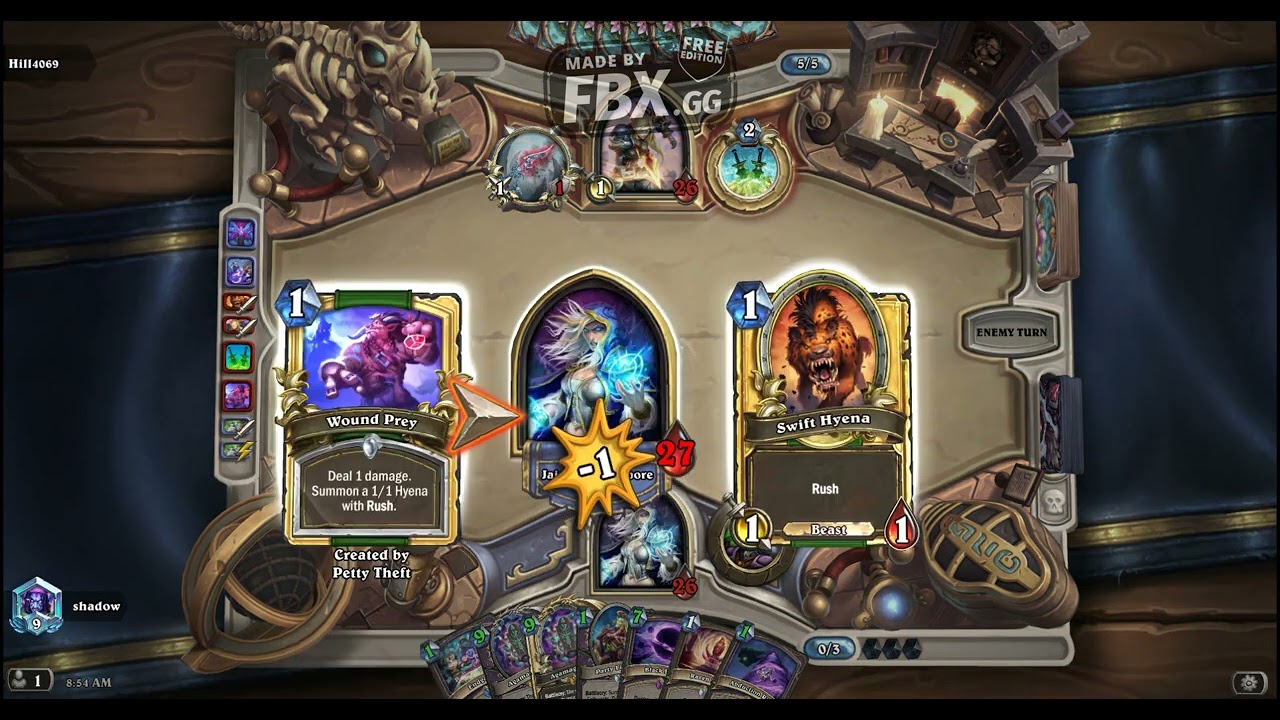 Standard - Mage Vs Rogue - Meet the Darkside of Darkmoon! Demon Deck! Diamond Play