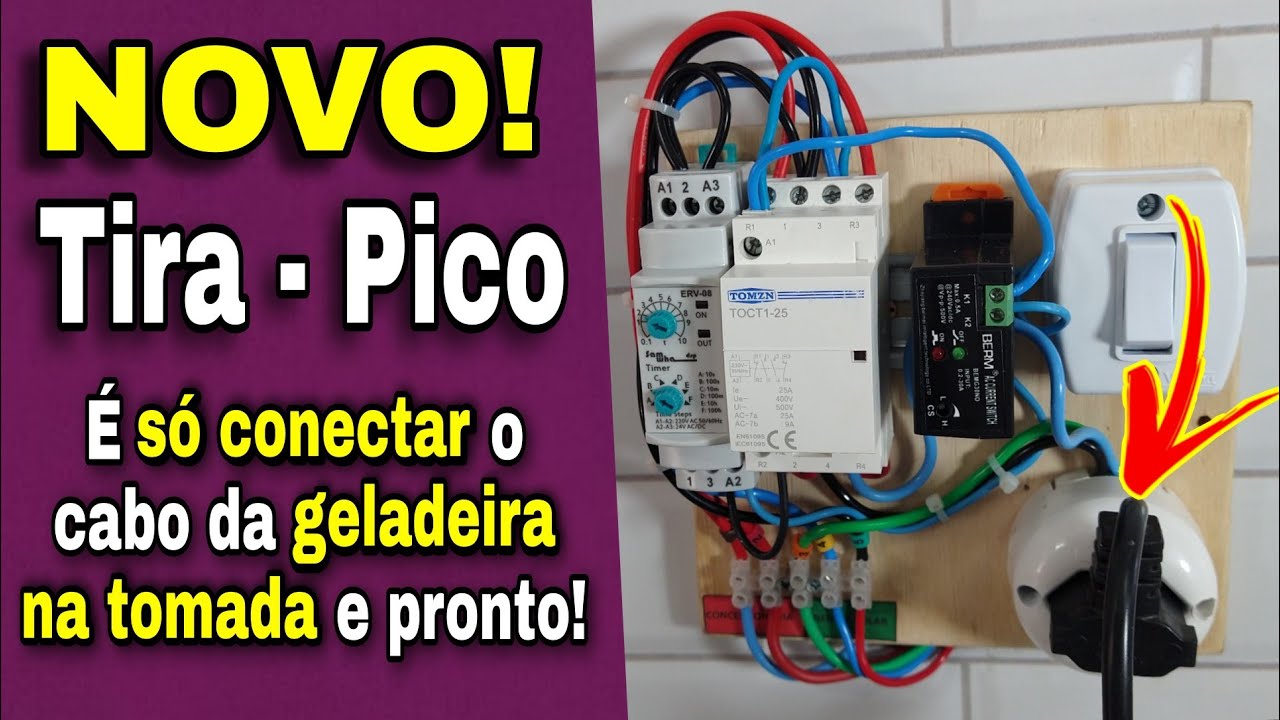 Novo Tira Pico Para Motor de Geladeira! Nesse, Não Precisa Usar os Cabos do Automático da Geladeira.