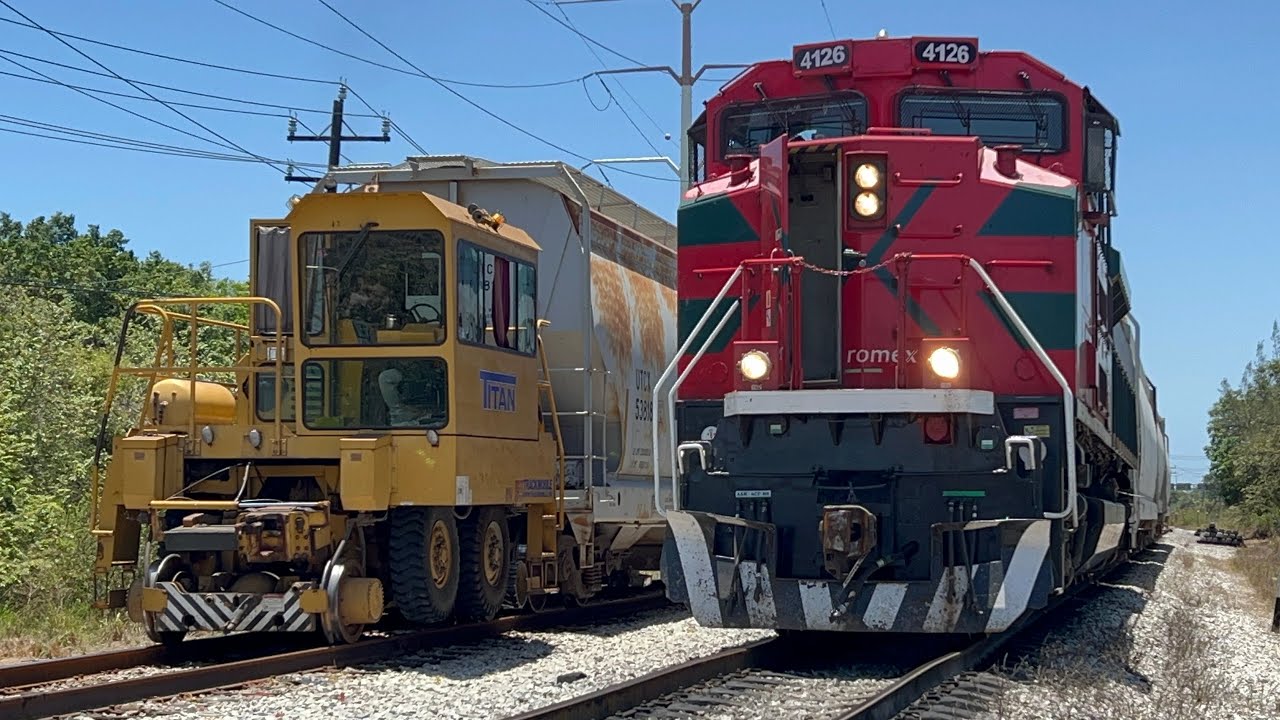Asi es la logística ferroviaria! Mas de 15 trenes de FXE.