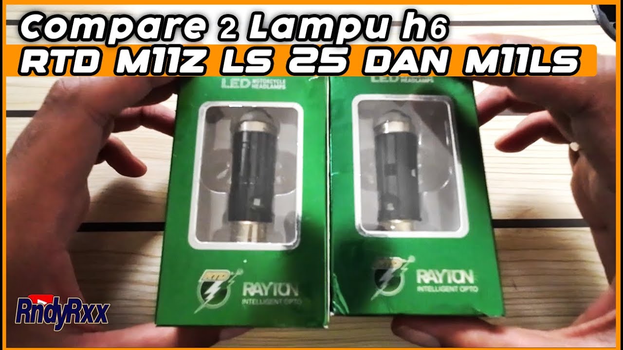 RTD M11Z LS25 dan M11LS | Compare Lampu LED laser H6 #lampumotor #rendyroxx