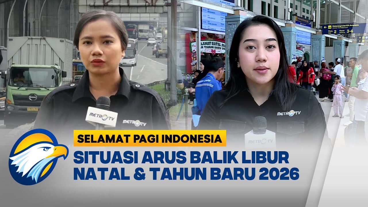 Arus Balik Meningkat, Begini Situasi Tol Jakarta - Cikampek & Stasiun Senen | Selamat Pagi Indonesia