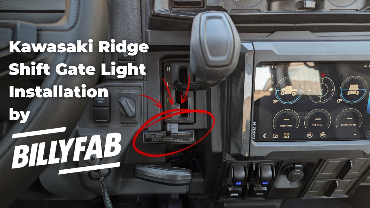 Kawasaki Ridge Shift Gate Light Installation by BillyFab