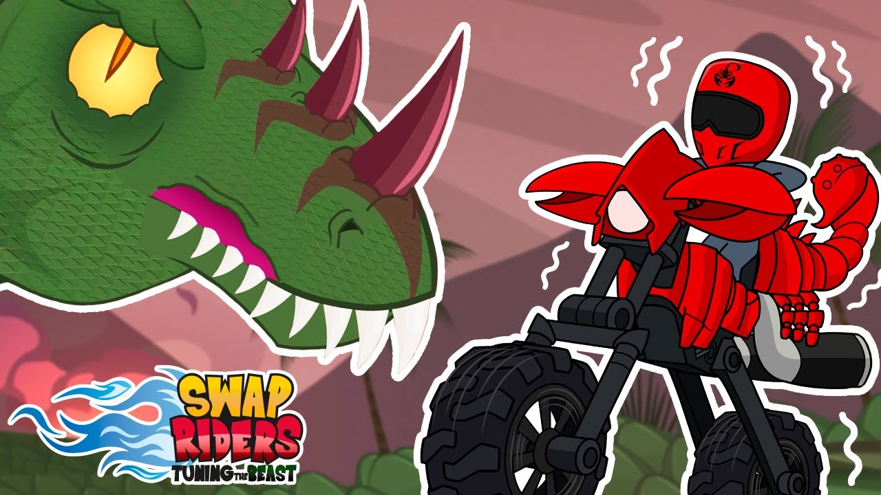 VELOCIDAD EN LA CARRERA MÁS ANIMAL🦖🌋 SWAP RIDERS