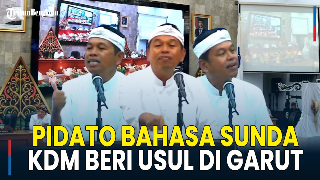 [Full] Pidato 'Jitu' Bahasa Sunda Kang Dedi Mulyadi, Usul Rubah Tampilan Tata Bangunan di Garut