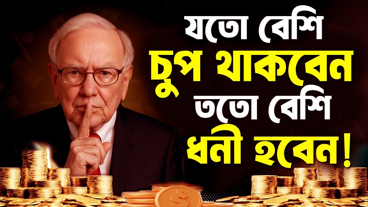 যতো বেশি চুপ থাকবেন তত বেশি সফল হবেন ! How to Get Rich ! Warren Buffett Money Secret
