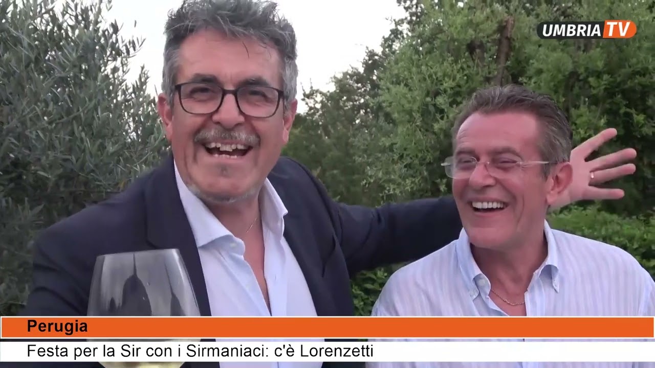Festa per la Sir con i Sirmaniaci in vetrina Sirci e Lorenzetti da  Umbria TV