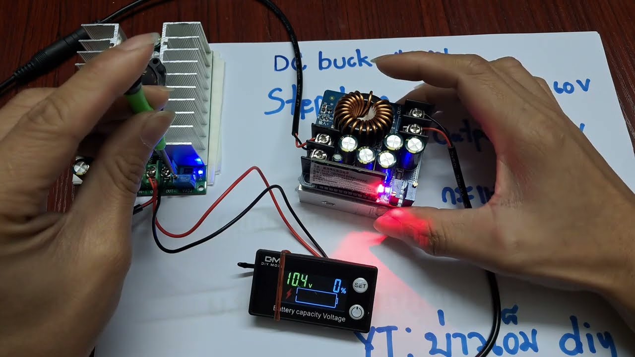 Step Down สเตปดาวน์  Dc to Dc 15A 400w  (buck converter)  ปรับโวลต์ (Volt ) ปรับแอมป์ (Amp) ได้