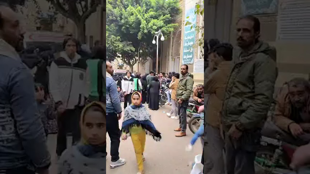 وداع مبكي للأشقاء الثلاثة ضحايا حريق المنصورة (مشاهد مؤثرة) المنصورة تودع 3 أشقاء