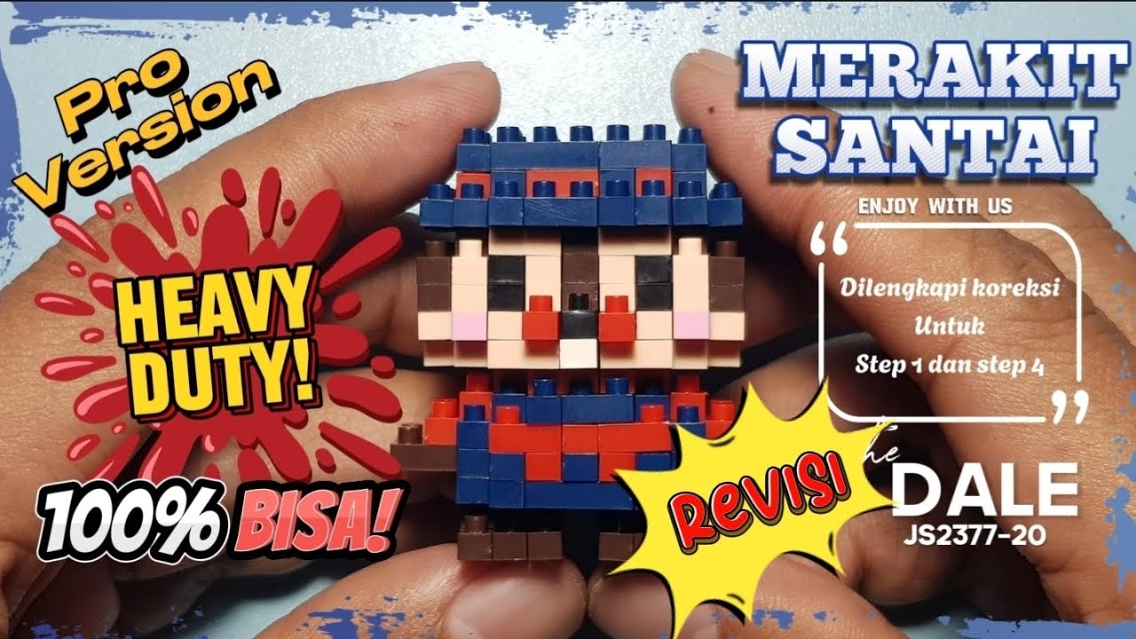 Merakit santai Lego Bricks Dale JS2377-20 - Revisi