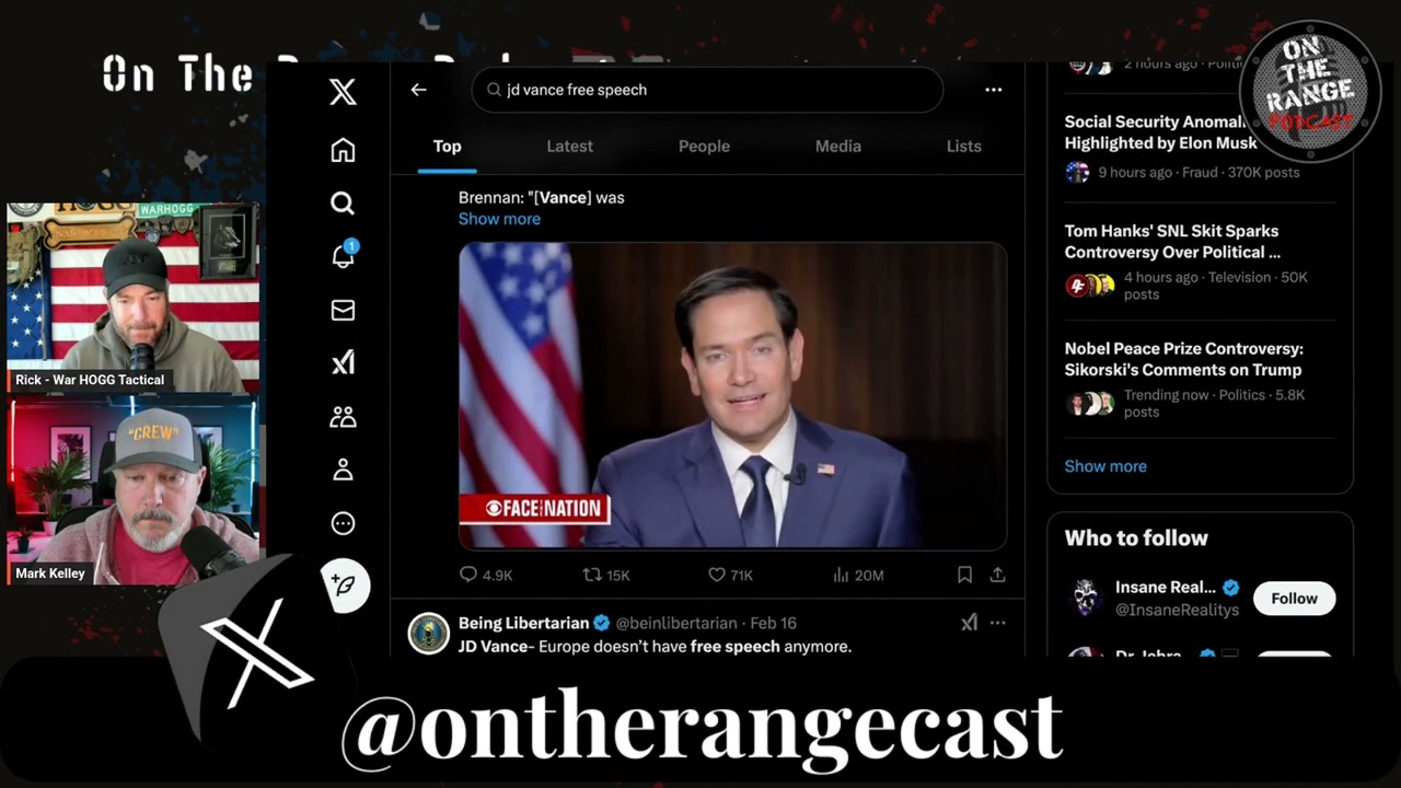 Did Media just attack FREE Speech? - On The Range Podcast