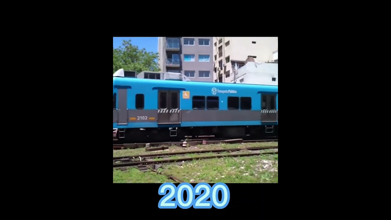 evoluci&oacute;n del tren argentina