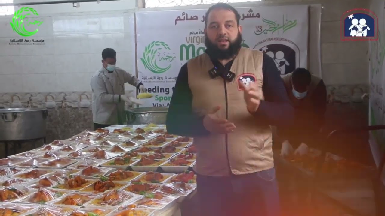 مخيمتوزيع وجبات الإفطار الرمضانية على أهلنا في مخيمي حربنوش 3 والطميمة في بلدة حربنوش ريف ادلب حربوش