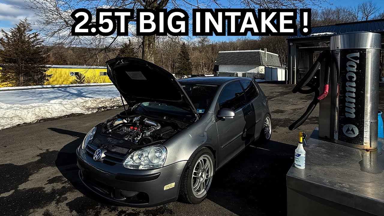 На VW 2.5T установили БОЛЬШОЙ воздухозаборник! ОЧЕНЬ ГРОМКО!