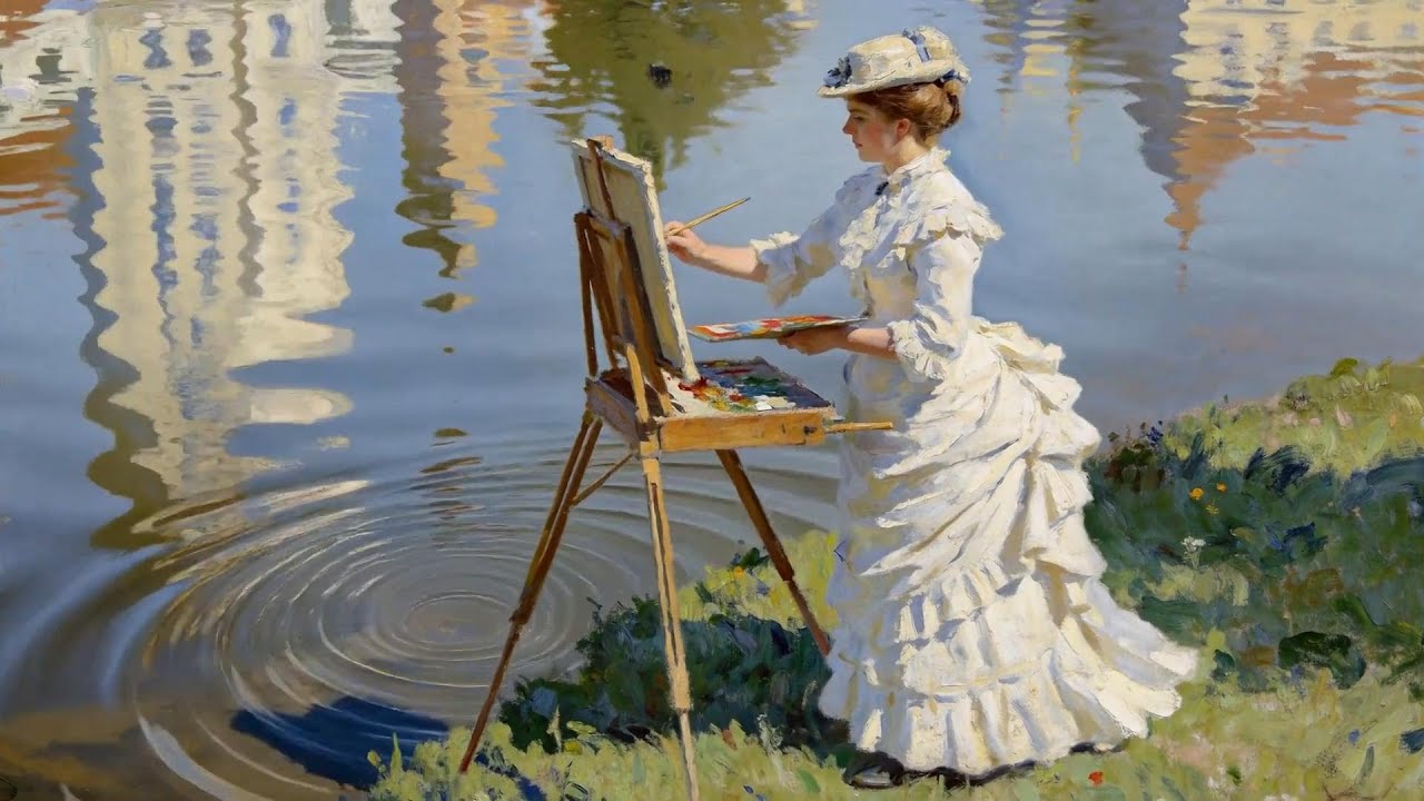 Visual Verse | Claude Monet | The Mirror of Lilies