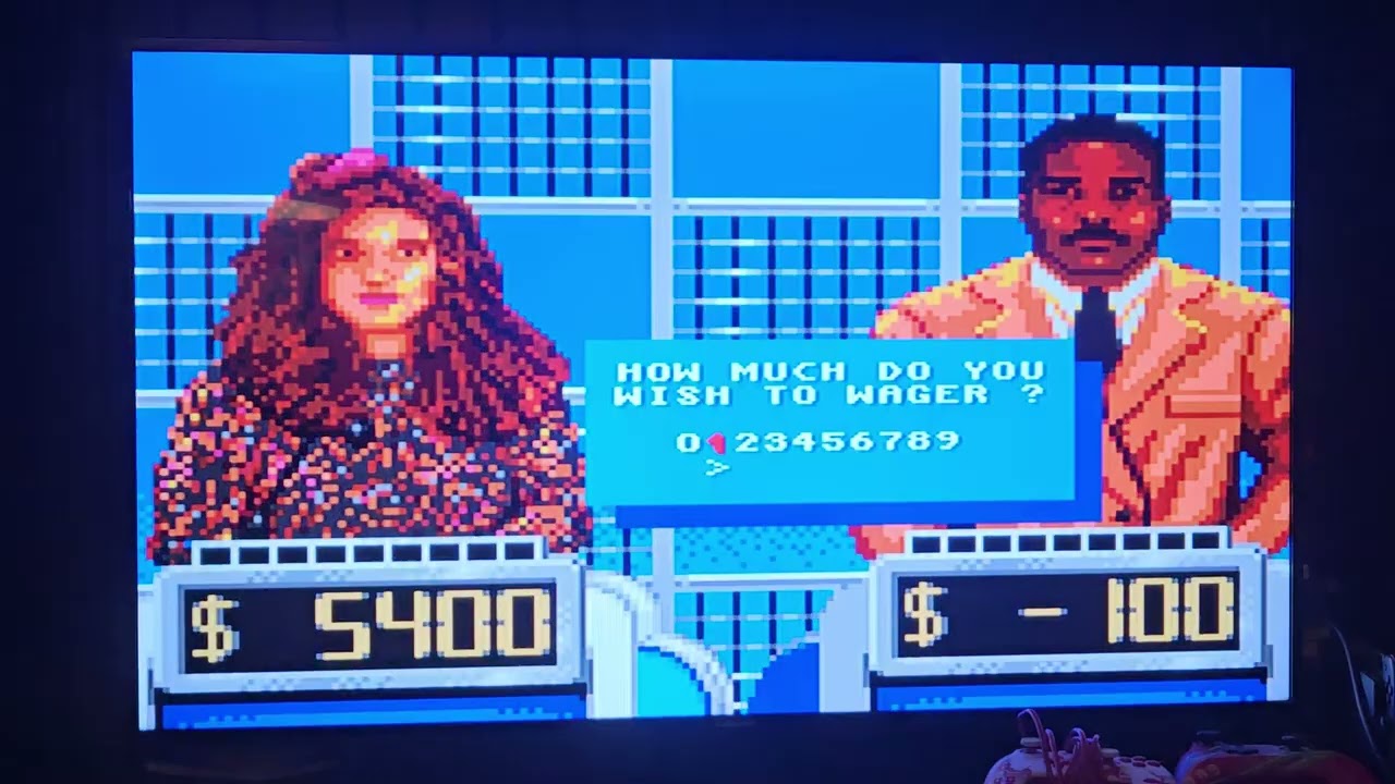I play as Joan E on Jeopardy! Deluxe Edition for the Sega Genesis