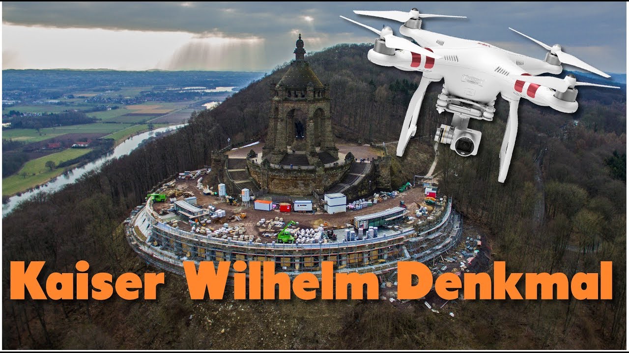 Kaiser Wilhelm Denkmal | Minden - Porta Westfalica | Umbau | Cinematischer Drohnenflug | 4k