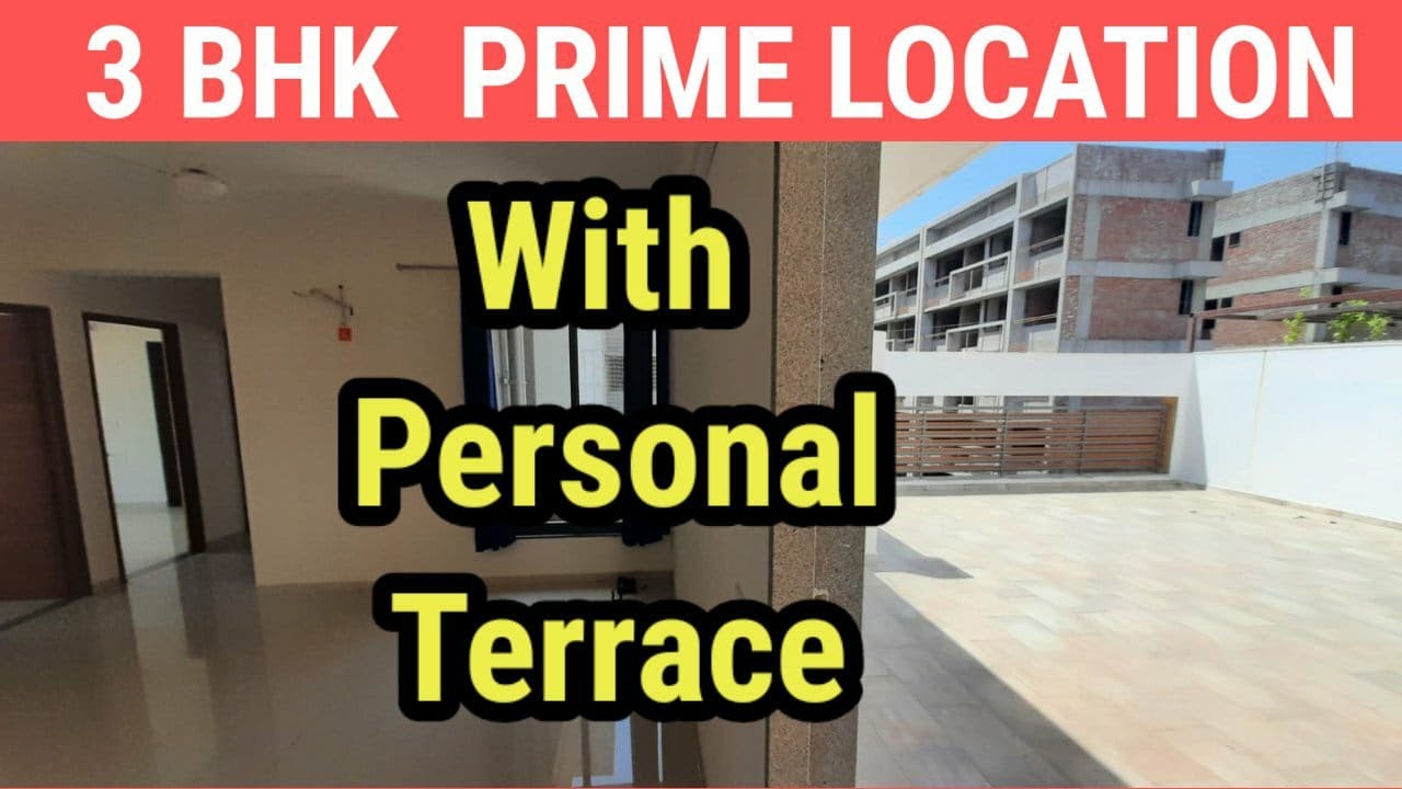 3 Bhk Apartment With Personal Terrace Prime Location Ahmedabad |  Property  id 221 | #3bhkflat sale