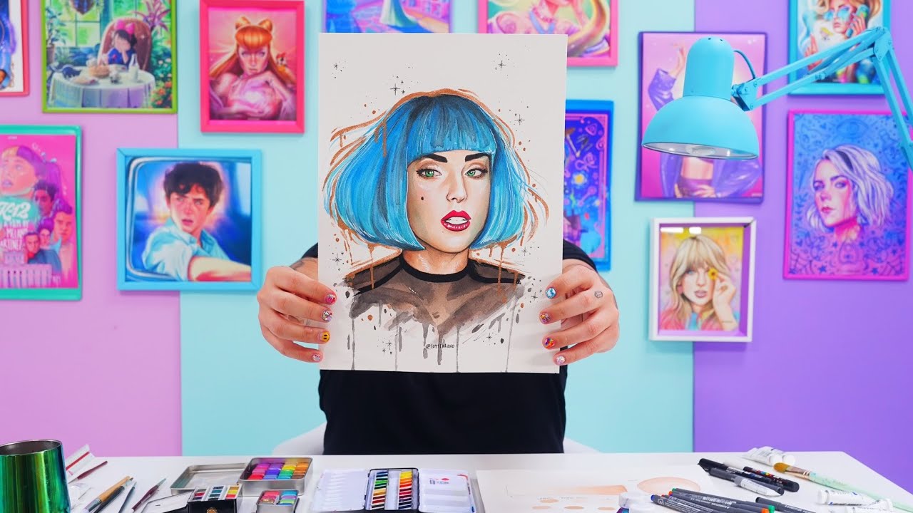 APRENDE A PINTAR ASÍ ✨ ÚLTIMA CLASE 💕 RETRATO ARTÍSTICO